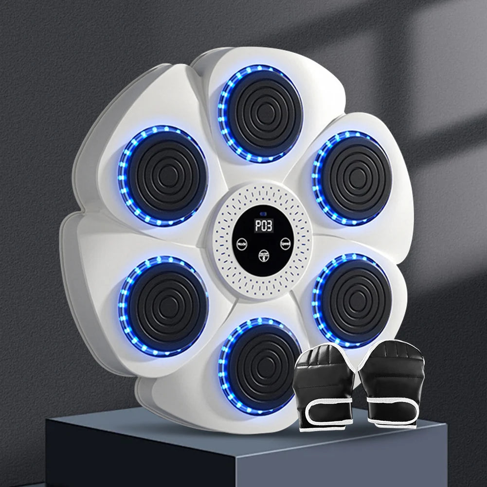 Smart Music Boxing Machine Wall Target LED Lighted Sandbag Relaxing Reaction Training Target For Boxing Sports Agility Reaction