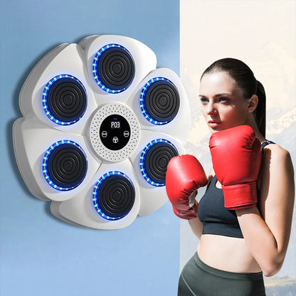 Smart Music Boxing Machine Wall Target LED Lighted Sandbag Relaxing Reaction Training Target For Boxing Sports Agility Reaction